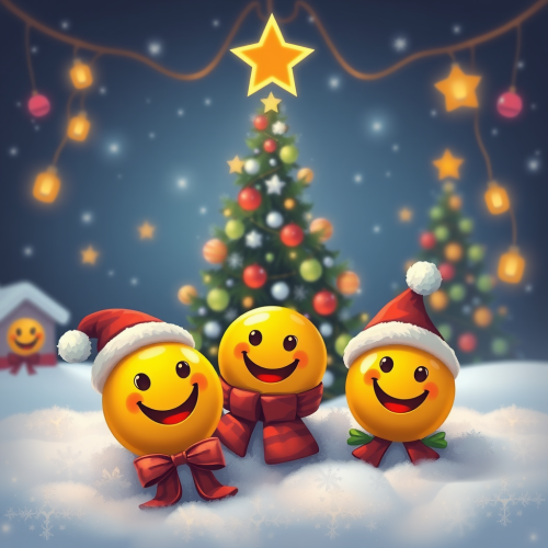 The Joyful Christmas Emojis Celebration
