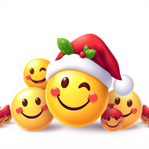 The Joyful Christmas Smiley Emojis