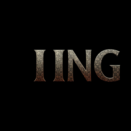 The King Text 'VOLESTA' on Black Background