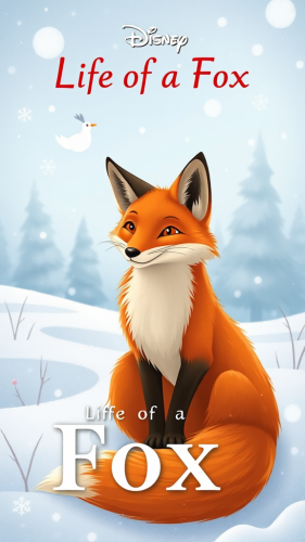 The Life of a Fox in a Snowy Field