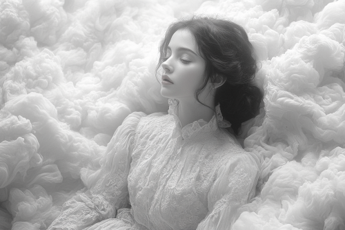 The Light Woman in Heavenly Clouds