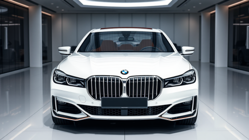 The Luxury BMW 7 Series Showcased in Showroom