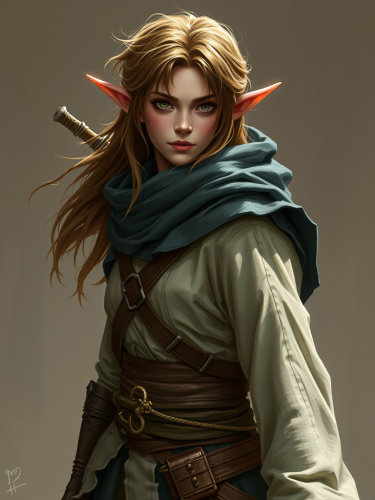 The Magical High-Elf Rogue Sorcerer with Hazel Eyes The Magical High-Elf Rogue Sorcerer with Hazel Eyes