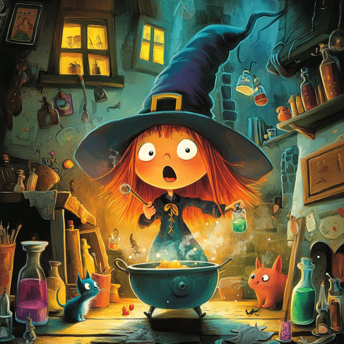 The Magical Witch's Potions: A Surprising Adventure