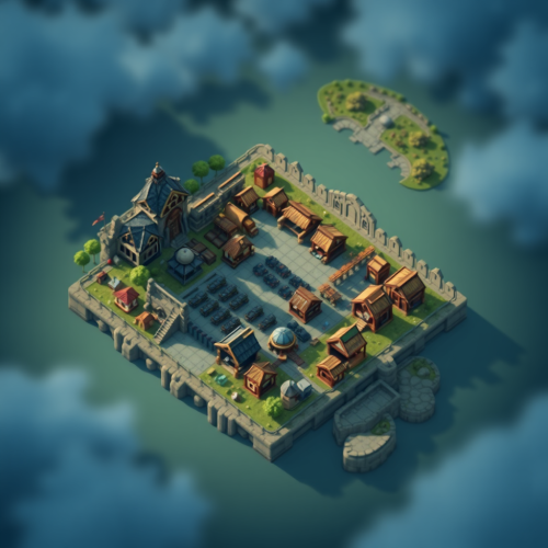 The Marketplace Battlemap with Square Grid Layout The Marketplace Battlemap with Square Grid Layout