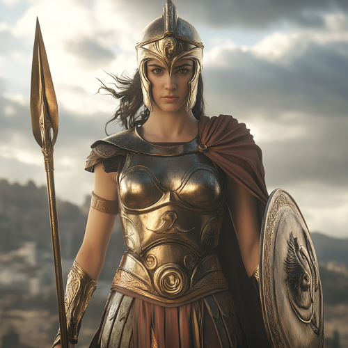 The Mighty Goddess Athena of Olympus