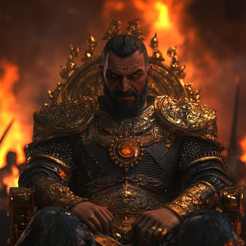 The Mighty King Bakht Nasr Commands Soldiers