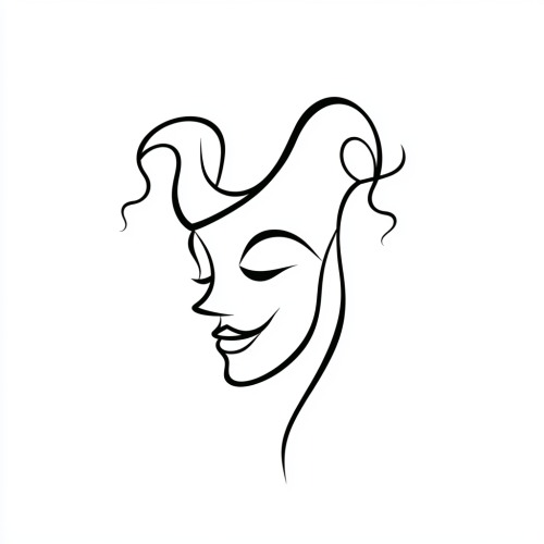 The Minimalist Jester Face Doodle