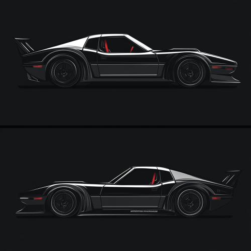 The Modified Sports Car: A Vector Illustration