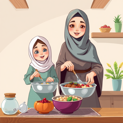 The Mother-daughter Duo Cooking and Decorating Food