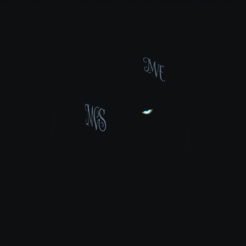 The Mysterious Figure with Glowing Eyes and Initials