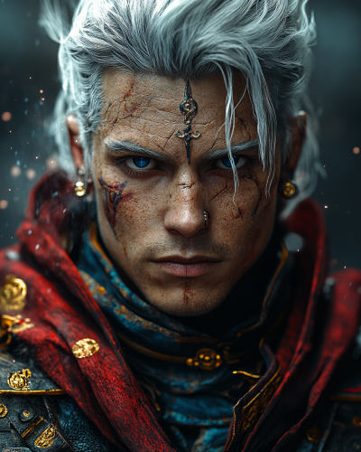 The Mystic Dragon Fantasy RPG Male Model Portrait