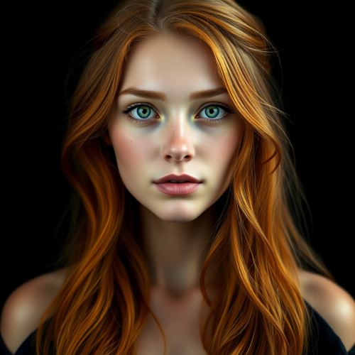 The Mystical Ginger-Haired Woman with Green Eyes