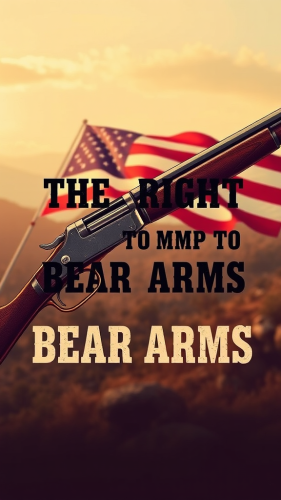 The Patriotic Musket, A Vintage-style Mobile Wallpaper