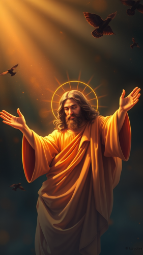 The Peaceful and Loving Jesus Mobile Wallpaper