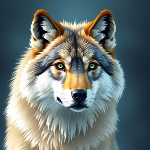 The Persian Wolf Pictured