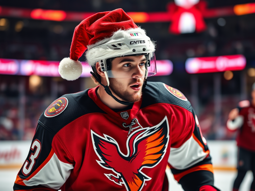 The Phoenix Hockey Player Celebrating Christmas