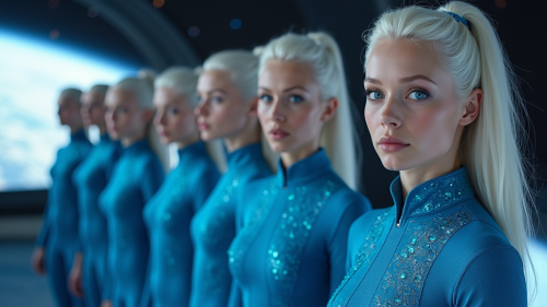 The Pleiadian Crew on Earth-Orbiting Starship