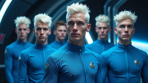 The Pleiadian Men Orbiting Earth in Starship