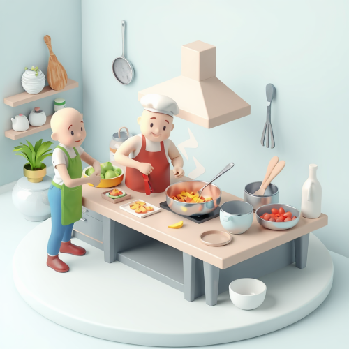 The Process of Cooking in 3D Animation