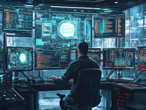 The Professional Programmer in a Futuristic Office The Professional Programmer in a Futuristic Office