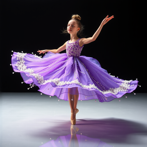 The Purple Dress: Vigorous Ballet Performance