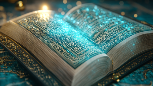 The Quran merging Arabic script with technology