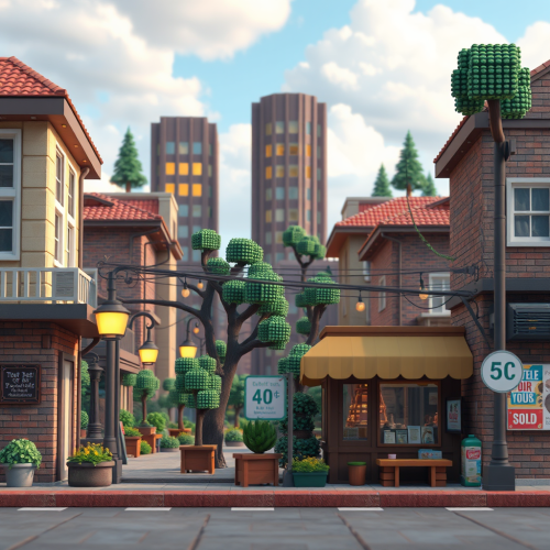 The Real Life Depicted in Blocky Realism