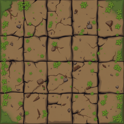 The Realistic Video Game Dirt Tiles Perspective
