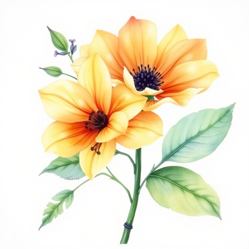 The Realistic Watercolour Botanical Illustration