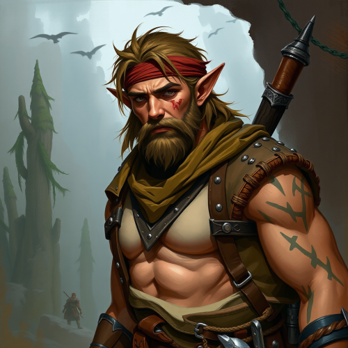 The Rugged Arabian Wood Elf Ranger The Rugged Arabian Wood Elf Ranger