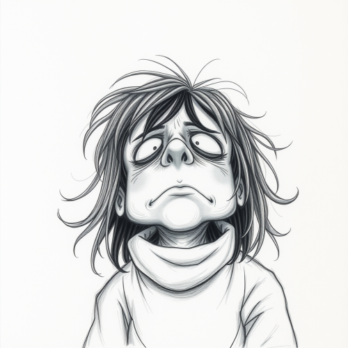 The Sadness Clown's Humorous Changing Position Mock-up