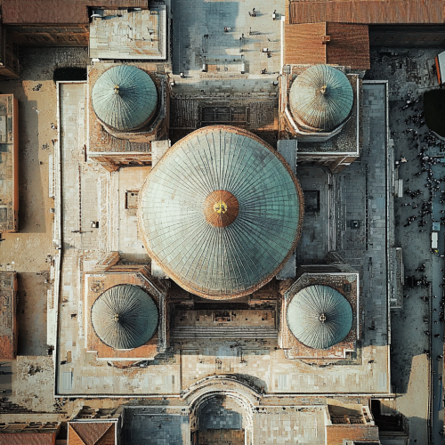 The Saint Sophia Cathedral in a Bird's-Eye-View