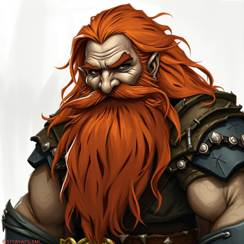 The Smiling, Muscular Dwarf with Auburn Hair and Armor