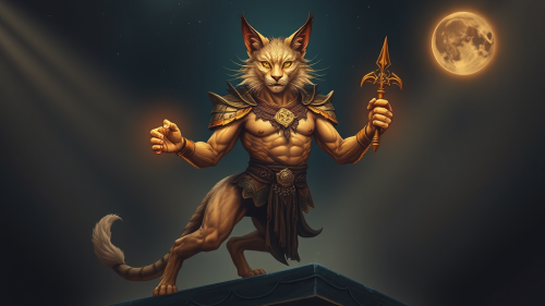 The Strong Feline Humanoid Celestial Warrior