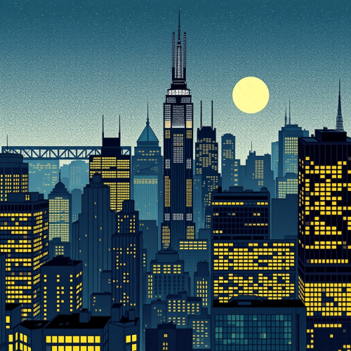 The Stylized Gotham City Webcomic Skyline