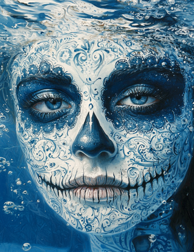 The Surreal Underwater Portrait of a Catrina