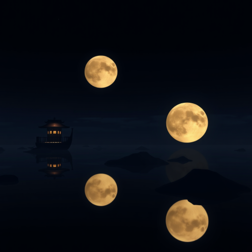 The Two Moons Created by AI