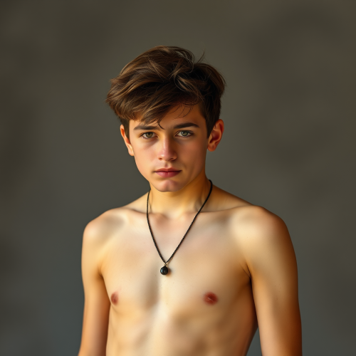 The Undressed Teenage Boy