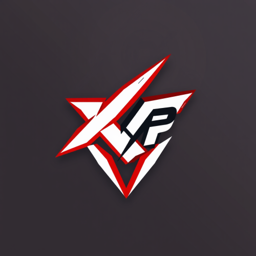 The Unique KVP Esport Logo in Red, White, Black