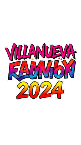The Villanueva Family Reunion 2024 Graffiti Poster