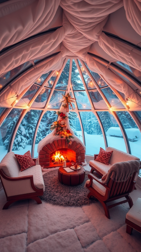 The Warm Igloo Lounge in Winter Wonderland