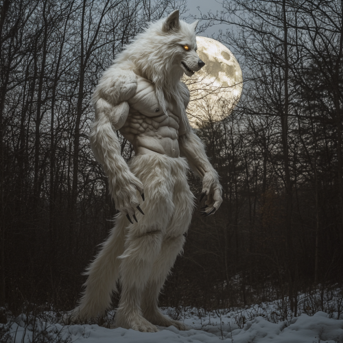 The Werewolf in the Moonlit Forest