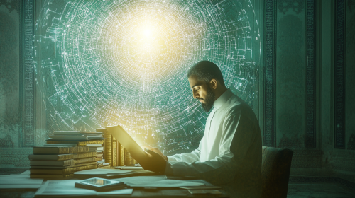 The Wise Islamic Scholar Embracing AI Knowledge