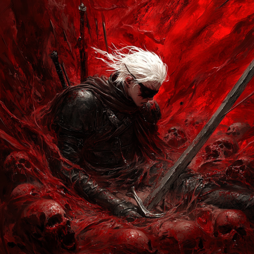 The Young Albino Knight Surrounded by Tormented Souls