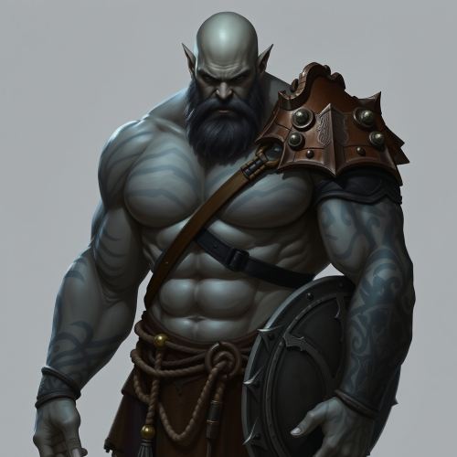 The Young Bald Barbarian from Dungeons and Dragons