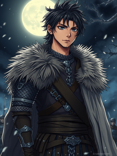 The Young Northern King on a Moonlit Battlefield