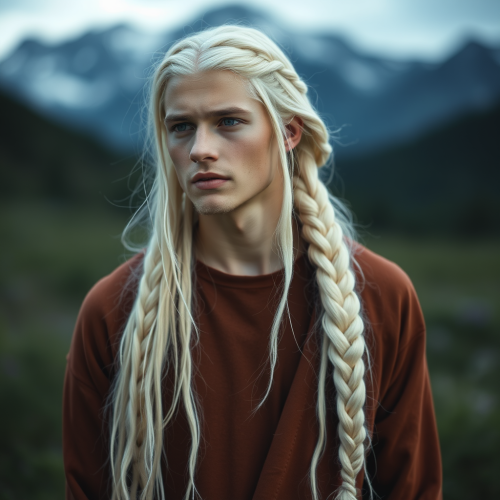 The Young Pleiadian Man with Long White Braid