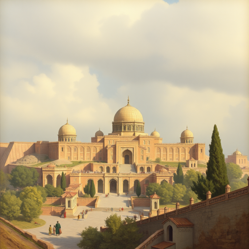 The beautiful city of Ardabil centuries ago.