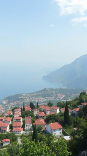 The prompt has an image of Albania.